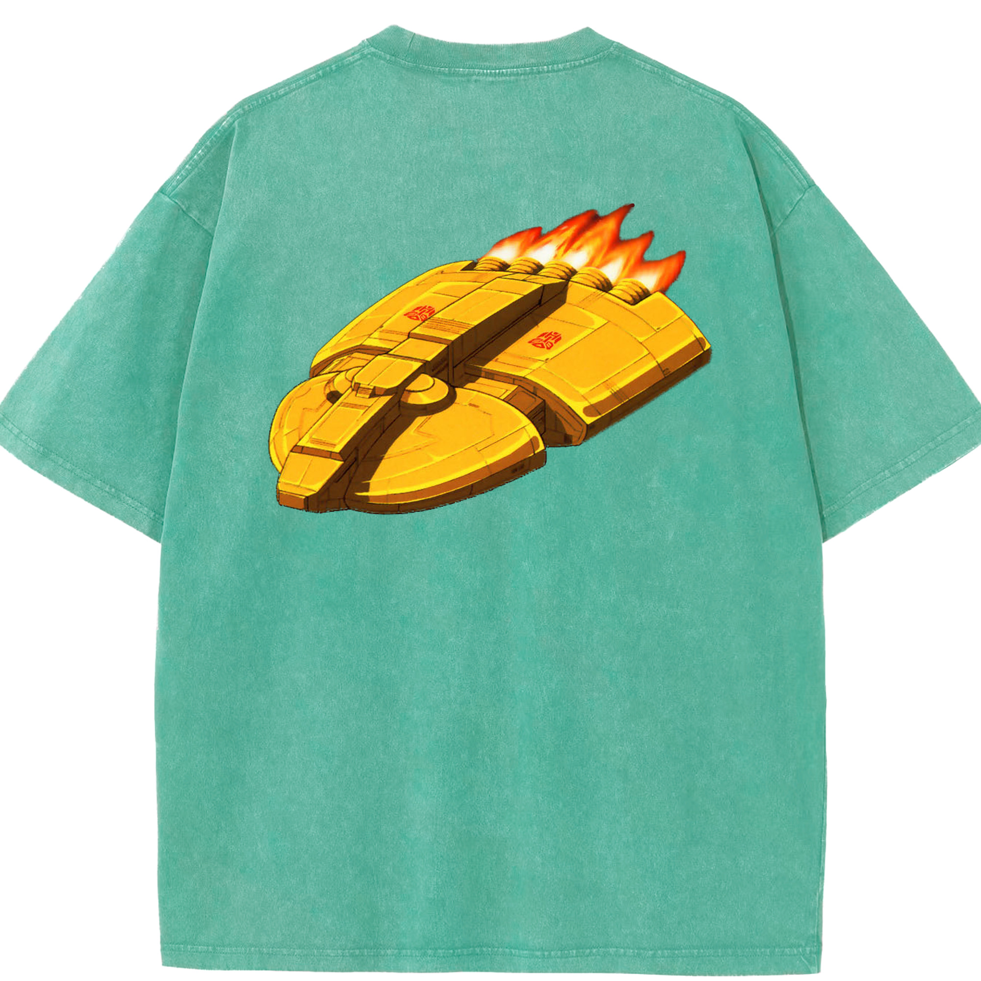 （画像用）  綿100% ヴィンテージ風 半袖Tシャツ（背面プリント）